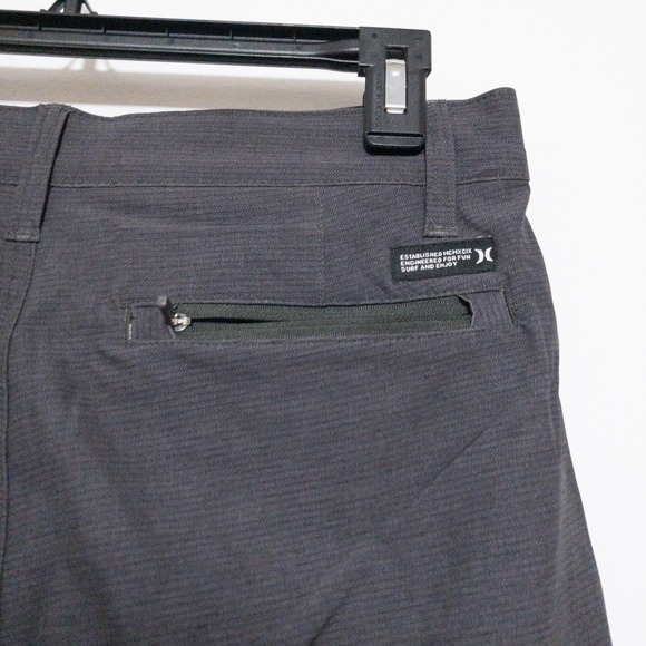 Hurley Shorts Mens 28 (30x10) Ion Gray Printed Hybrid Walk Stretch New - Picture 7 of 12